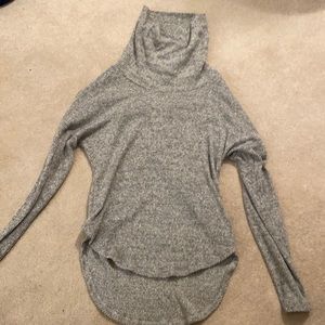 Soft grey turtleneck